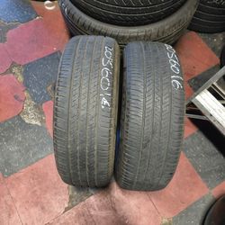 Pair 205/60/16 Bridgestone 