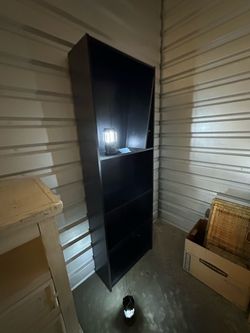 IKEA Tall Black Bookcase Shelving Unit