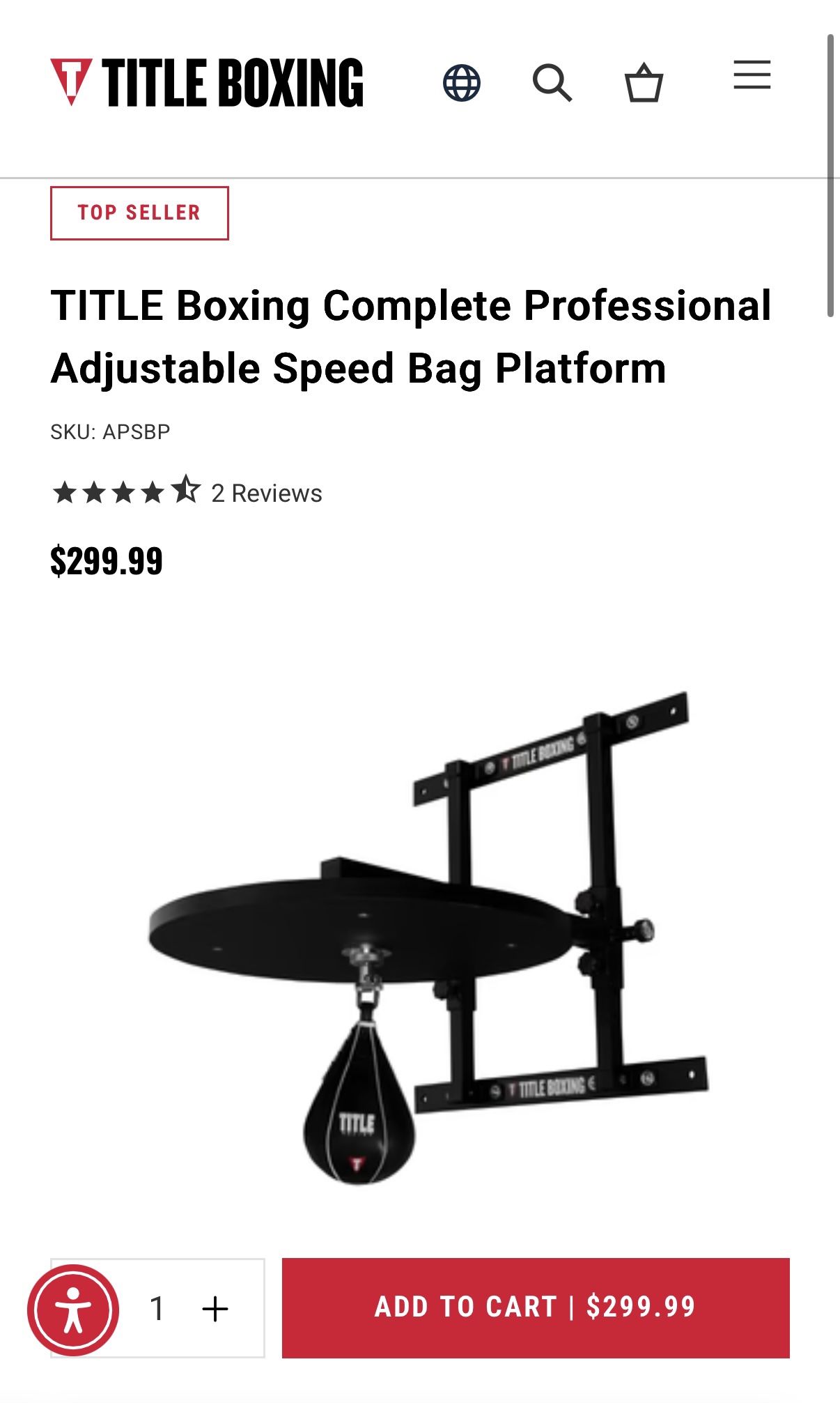 Boxing Speed Bag Plaform