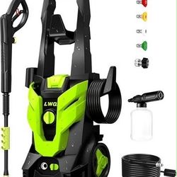 LWQ Electric Pressure Washer, 2.5 GPM Power Washer with 4 Quick Connect Nozzles