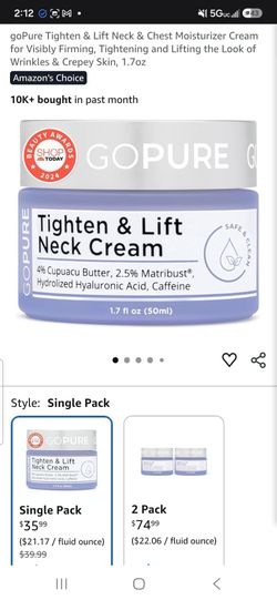 GO PURE neck cream