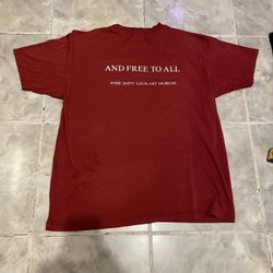 Vintage 90s Saint Louis Art Museum Shirt XL Spellout Logo T-Shirt Single Stitch