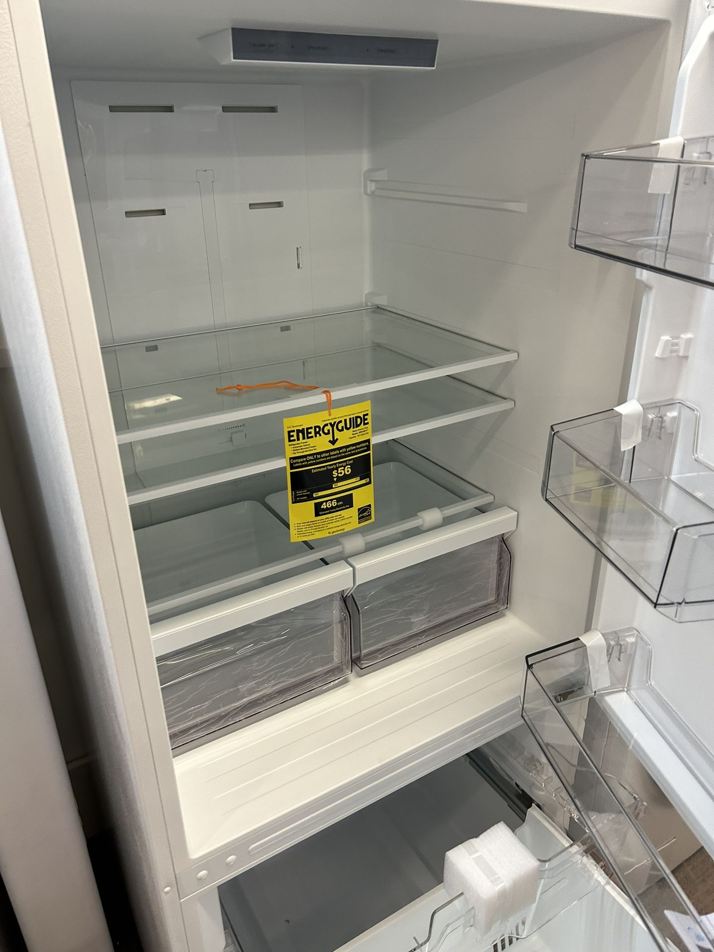 New Midea MRB19B7AWW 30 Inch Freestanding Bottom Freezer Refrigerator