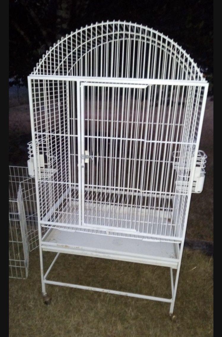 Large White Bird Cage