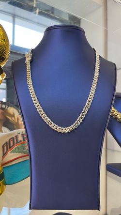 Handmade Miami Cuban Link 8MM 24” Silver Chain with Traditional Box Lock