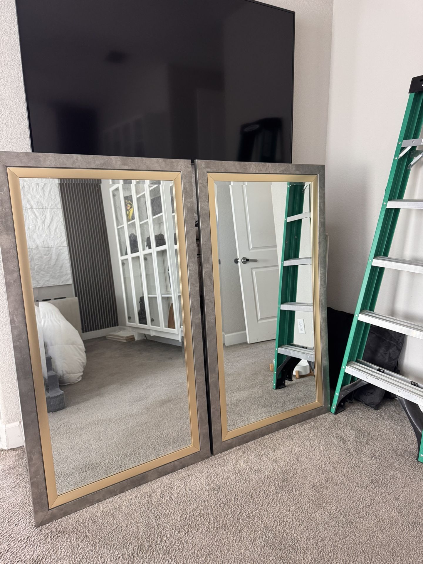 2 Large Wall Mirrors