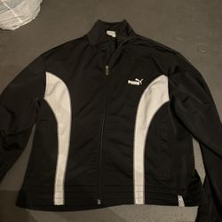 Black Puma Track Jacket - Small