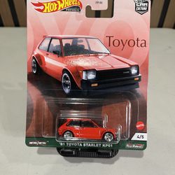 Hot Wheels Premium Car Culture ‘81 Toyota Starlet KP61 4/5