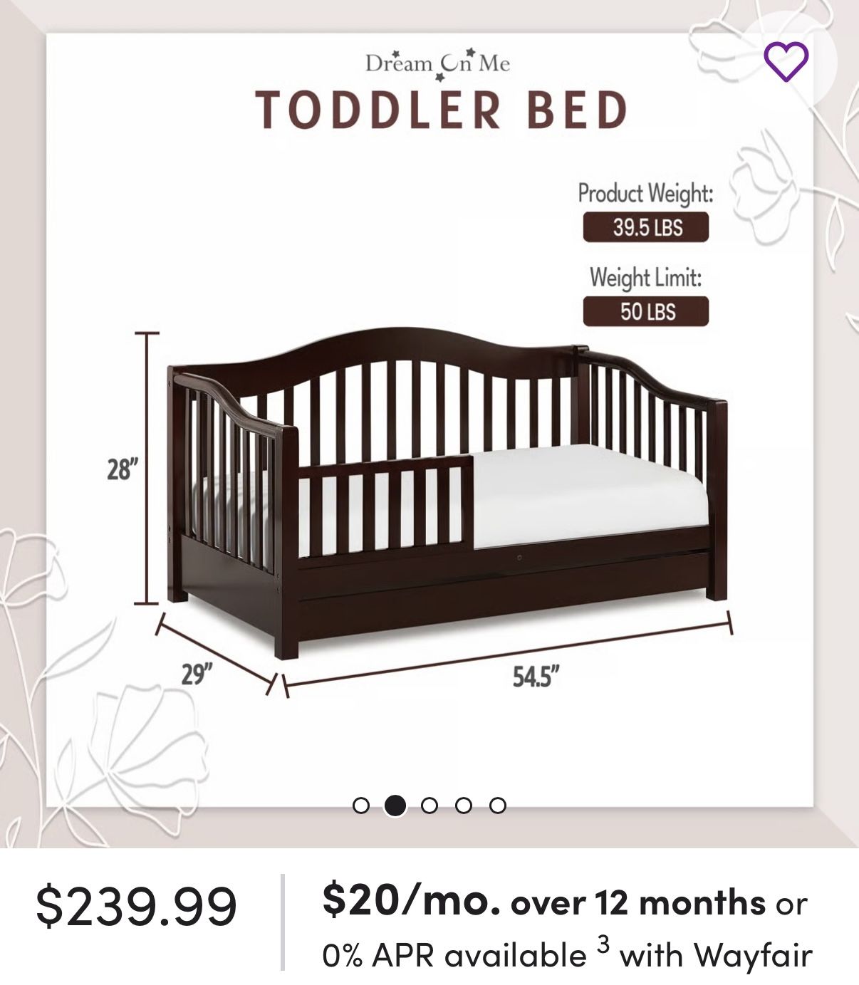 Toddler Day Bed With Storage 