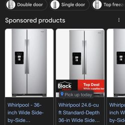 Whirlpool Stainless Steel Fridge 