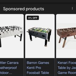 Name Brand Stryker Foosball Table/Sealed In Box