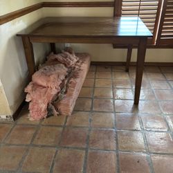 Ashley Solid Wood Dinning Table With 4 Chairs 