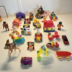  Vintage Disney McDonalds Pluto Purple Car Kids Meal Toy Vintage Lot