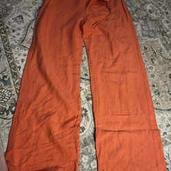 Vintage Fendi Linen/ Silk Blend Drawstring Pants