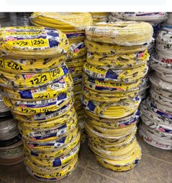 new romex indoor wire 12/2 $120  - 14/2 $100  250ft each roll