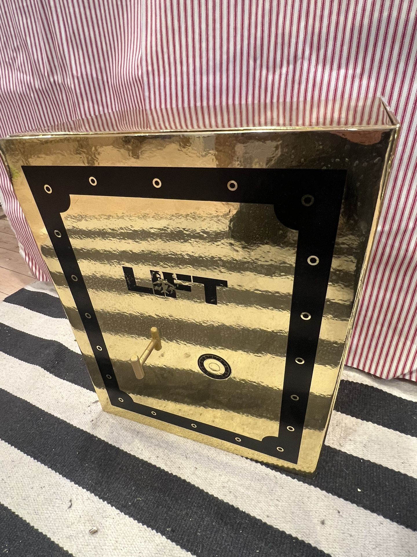 Large Faux Combo Safe Gift Box Movie Collector