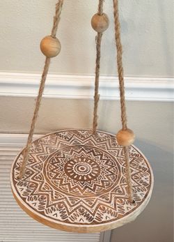 BOHO Style Round Hanging Shelf Decorative Decor just $10