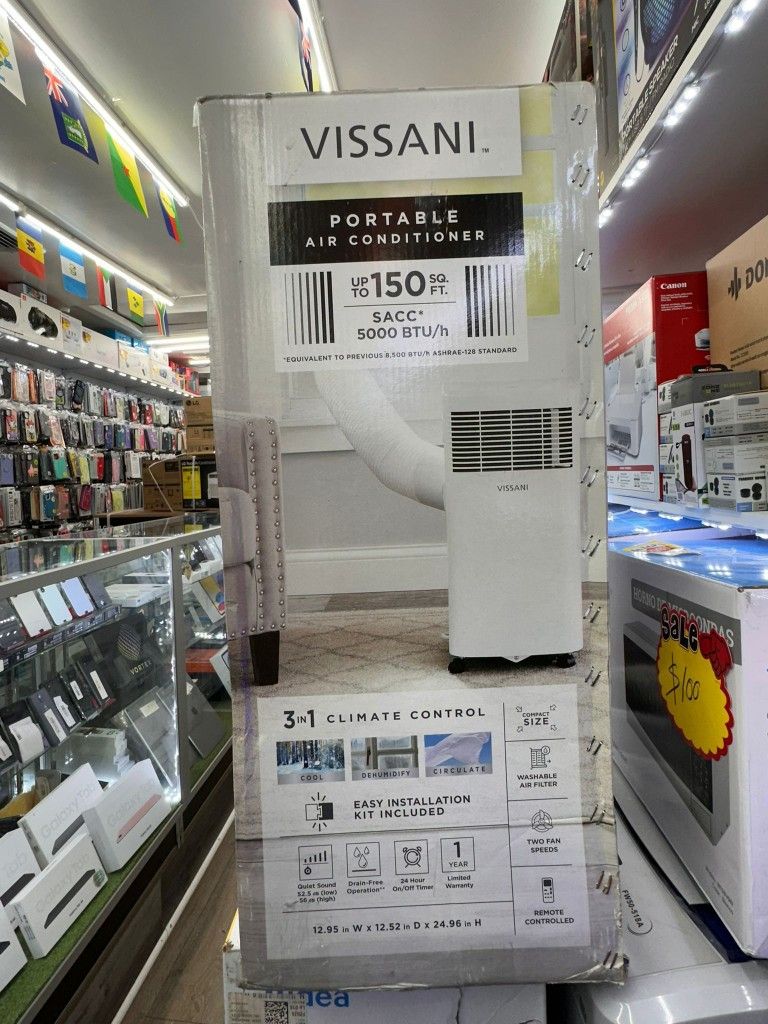 VISSANI Portable Air Conditioner 5000BTU