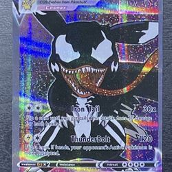 Pikachu Cosplay VENOM  VCOS Holo Foil Card Fan Art HP 999