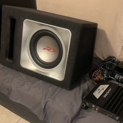 Alpine MRP-M350 Amp + Alpine R-Series Subwoofer in Ported Box