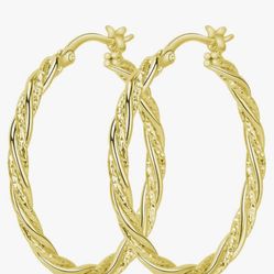 14k Gold Hoop Earrings 