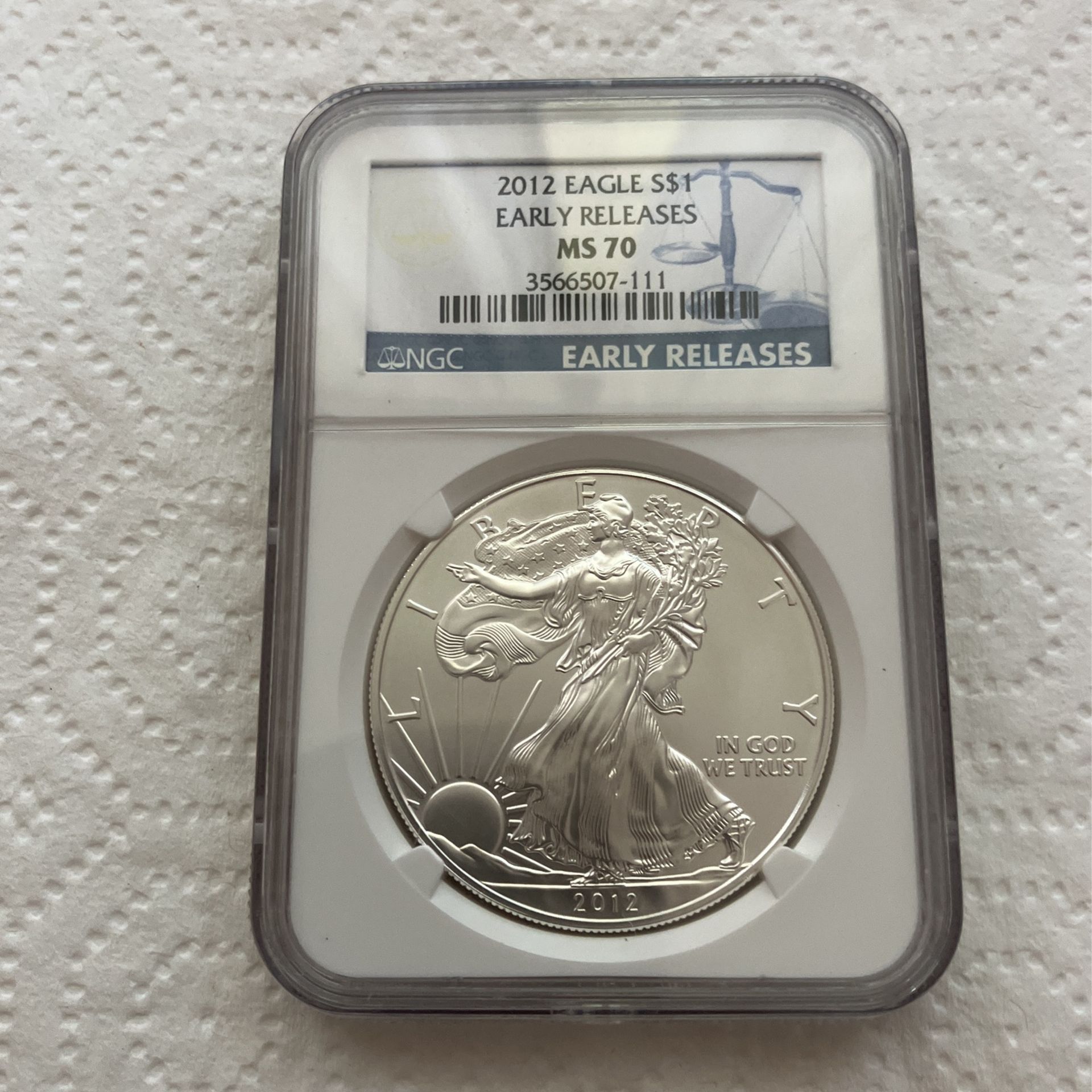 2012 American Silver Eagle MS 70 NGC