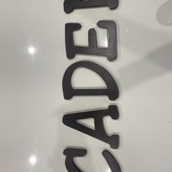 Letters Wooden C A D E N
