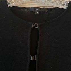 Authentic Designer Black Cardigan Size S