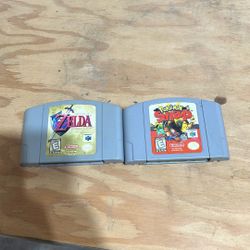 Pokémon Snap And Ocarina Of Time N64