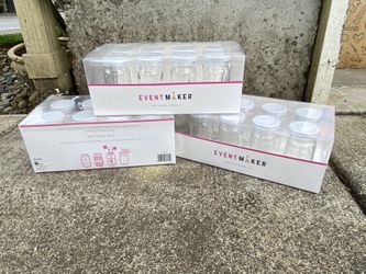 Mini Jars With Lids - 3 Sets Of 8