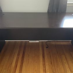 66”W x 30”D Dark Cherry Laminate Desk
