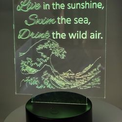 Personalized Custom Quote, Inspiration Sign LED Light, Night Light 