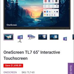 OneScreen TL7 65" Interactive Touchscreen