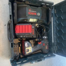 Bosch 18V Drill And Radio Combo Set