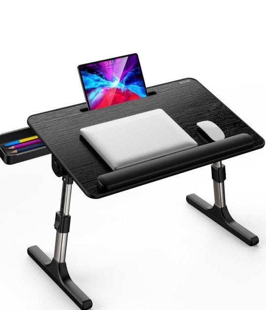 Besign LT07 Lap Desk [Extra Large], Adjustable Laptop Table, Portable Standing Bed Desk, Foldable Sofa Breakfast Tray, Notebook Computer Stand
