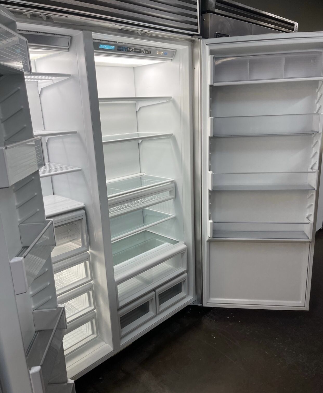 Sub Zero 48” Stainless Steel Built In Side By Side Refrigerator