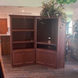 Custom Order Hand Made Corner Tv Cabinet And Shelves