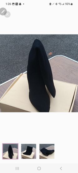 Black Heeled Boots  for Women 