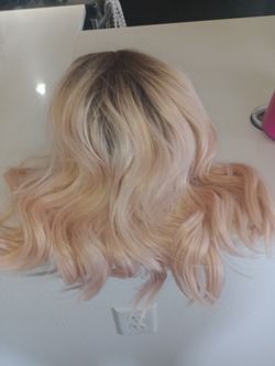   Wig Blonde N Pink