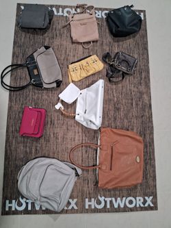 Purses and a bag pack
