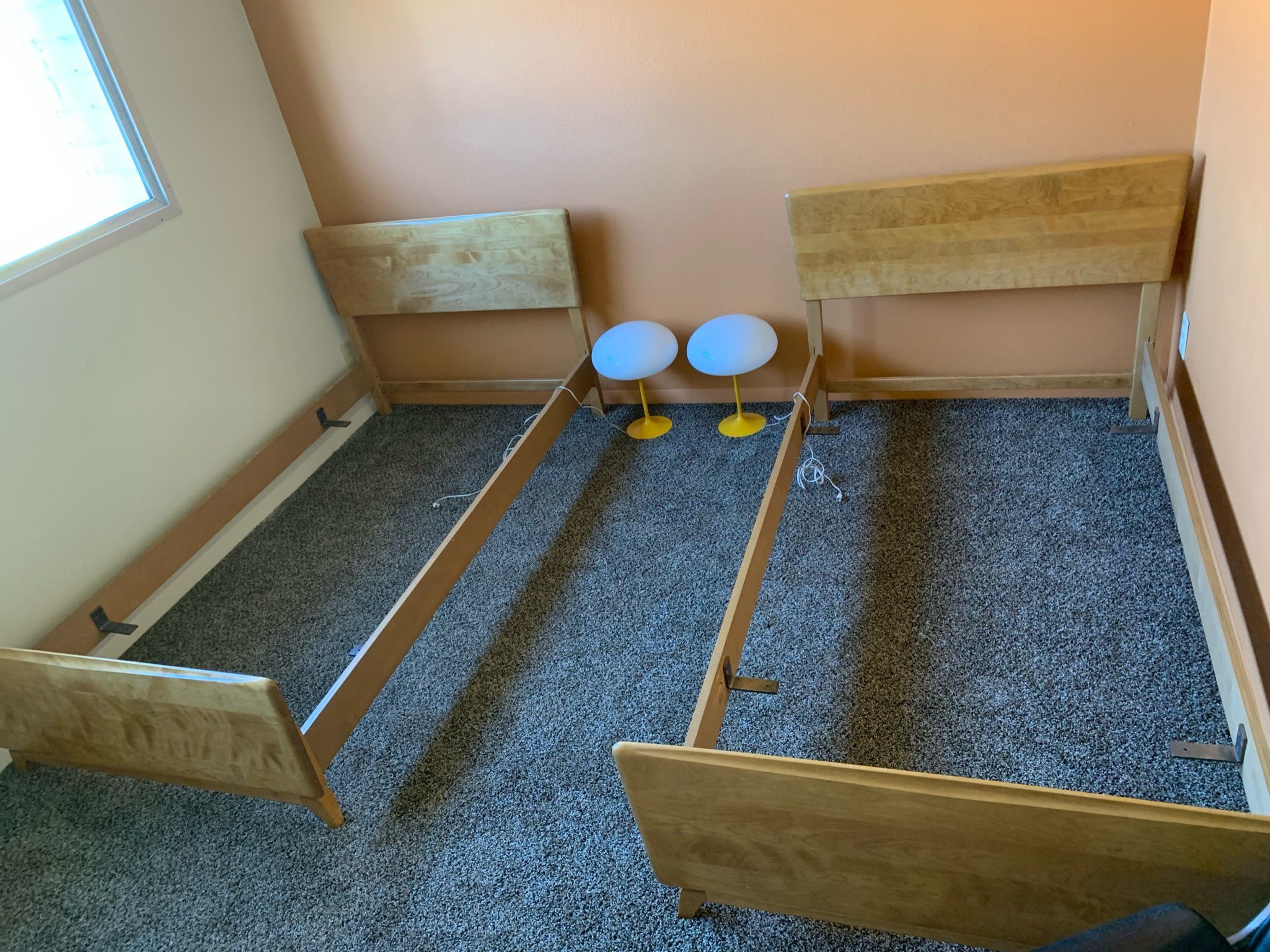 Rare MCM Heywood Wakefield Twin Beds