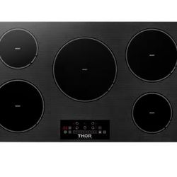 Thor Kitchen 36 in. Induction Modular Cooktop in Black with 5 Elements