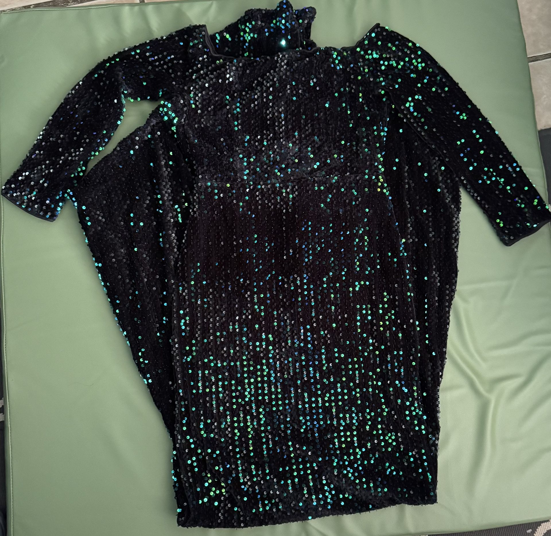 Emerald Green Dress (SHEIN) - coffeafoods.com