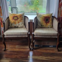 Wooden Armchair 2 Set 