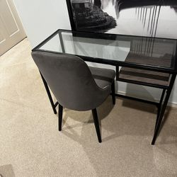 Glass Desk And Chair