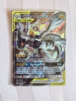 Pikachu Zekrom GX Tag team sm168 pokemon