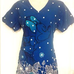 DISNEY SCRUB TOP- XS