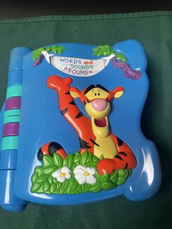 Vintage Disney Made By Mattel Tigger Learning Blue Book 1999