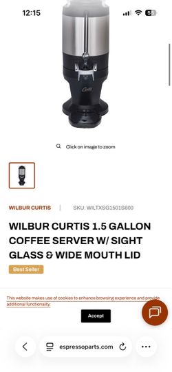 Wilbur Curtis 1.5 Gallon Coffee Server