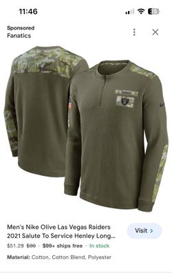 Men's Nike Olive Las Vegas Raiders Pullover 